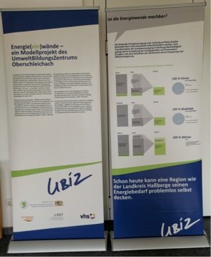 Roll-Up-Banner der Energie(ein)wände-Ausstellung
